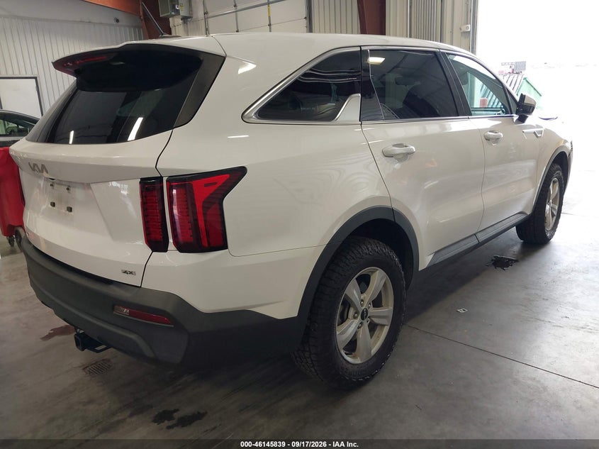 Vin: 5xyrgdlc1pg203015, lot: 46645596, kia sorento lx 20234