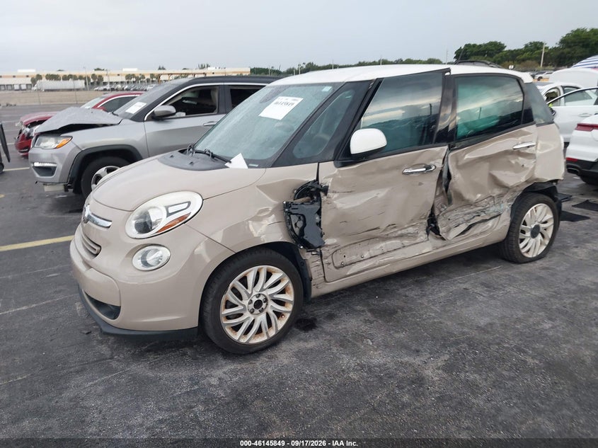 Vin: zfbcfach2ez005421, lot: 46645606, fiat 500l lounge 20142