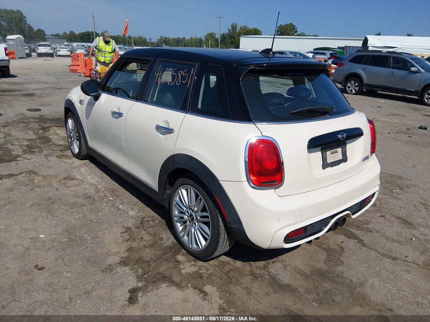 Vin: wmwxu3c5xg2d30738, lot: 46645608, mini hardtop cooper s 20163