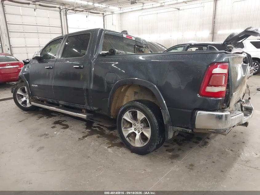 Vin: 1c6srfrt3kn555391, lot: 46645673, ram 1500 laramie  4x4 6'4 box 20193