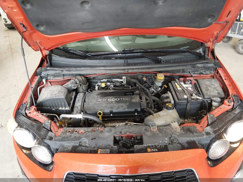 CHEVROLET SONIC 2012 VIN 1G1JC5SH5C4126422