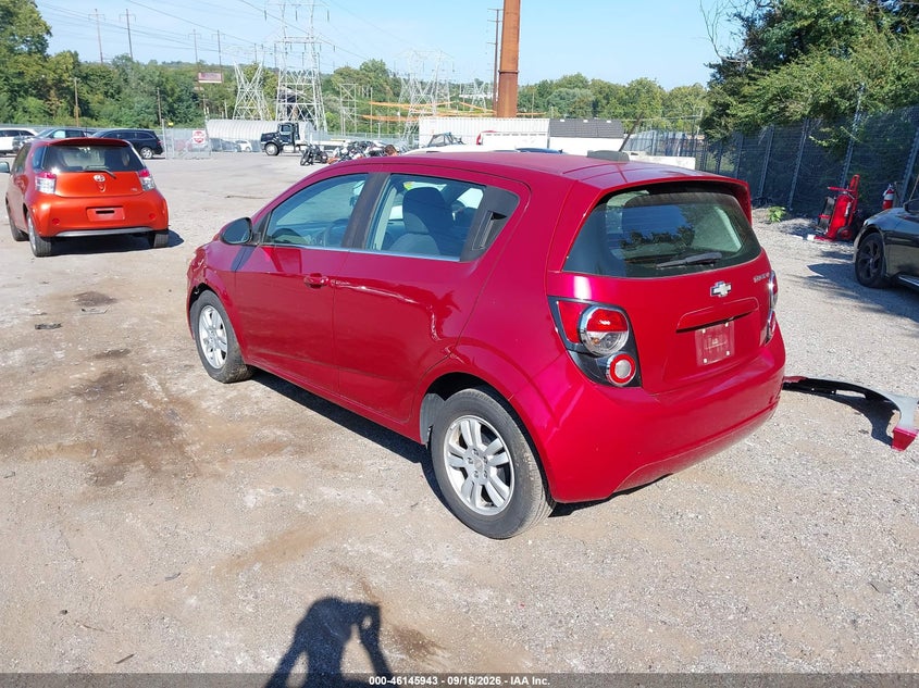 Vin: 1g1jc6sg1f4153957, lot: 46645700, chevrolet sonic lt auto 20153