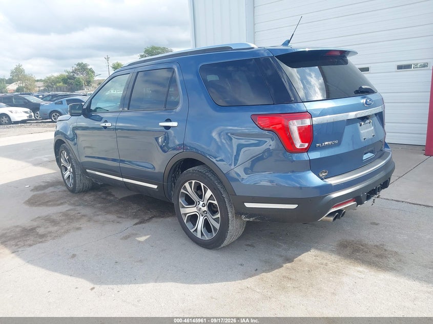 Vin: 1fm5k8ht6jgc26593, lot: 46645718, ford explorer platinum 20183