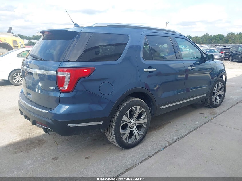 Vin: 1fm5k8ht6jgc26593, lot: 46645718, ford explorer platinum 20184