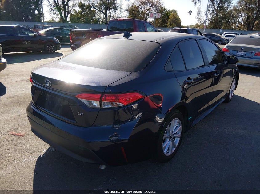 Vin: jtdb4mee8rj013546, lot: 46645725, toyota corolla le 20244