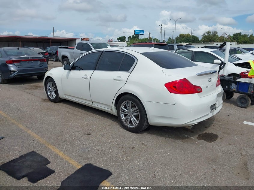 Vin: jn1cv6ap7bm505075, lot: 46645741, infiniti g37 journey 20113