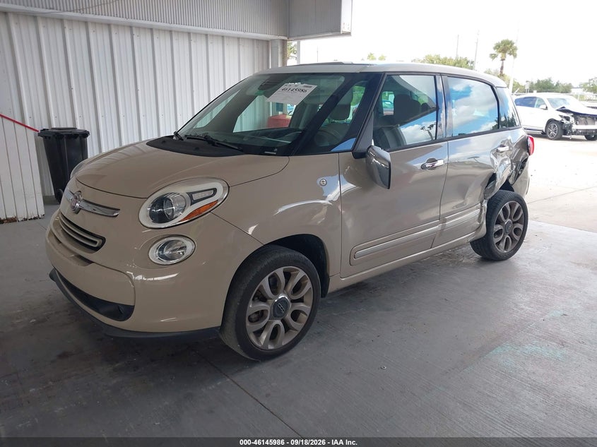 Vin: zfbcfach1hz040195, lot: 46645743, fiat 500l lounge 20172