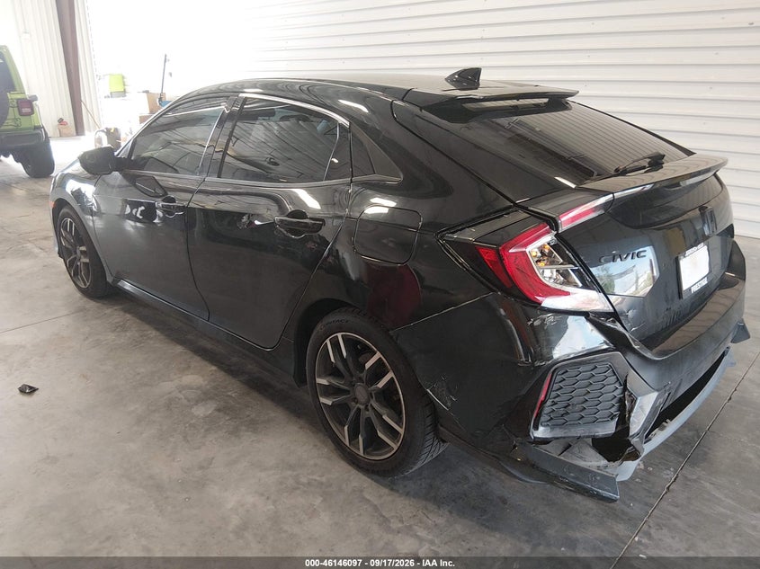 Vin: shhfk7h59ju406213, lot: 46645854, honda civic ex 20183