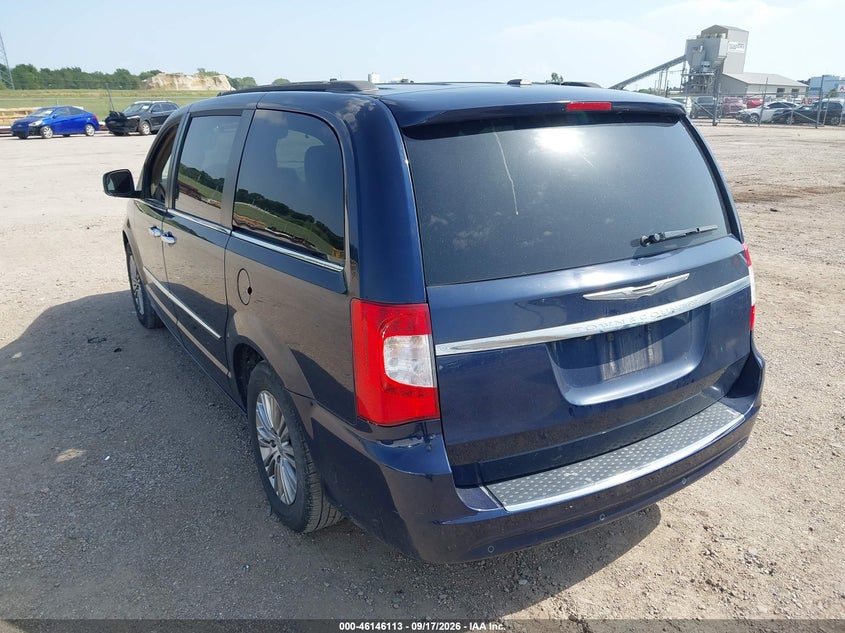 Vin: 2c4rc1cg2er195030, lot: 46645869, chrysler town & country touring-l 20143