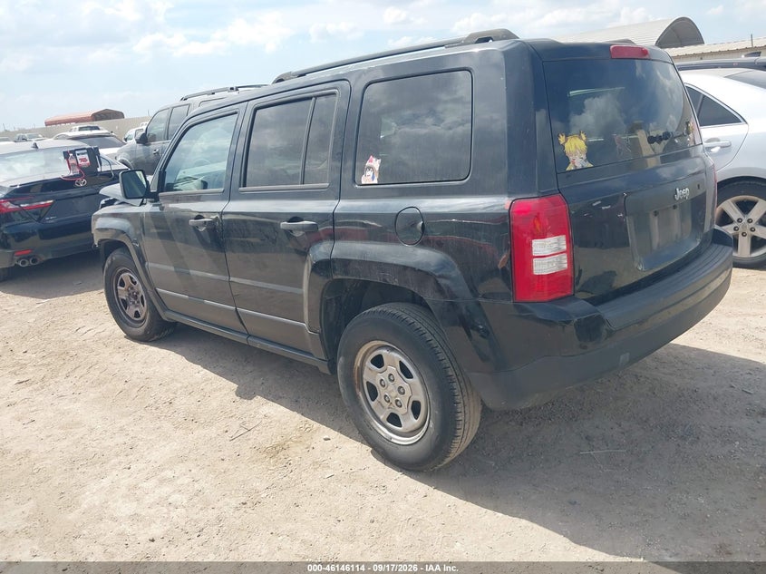 Vin: 1c4njpbb3fd203797, lot: 46645871, jeep patriot sport 20153