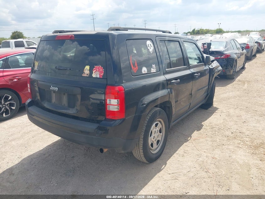 Vin: 1c4njpbb3fd203797, lot: 46645871, jeep patriot sport 20154