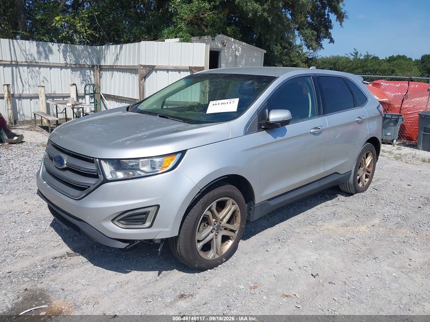Vin: 2fmpk3k99hbb19838, lot: 46645874, ford edge titanium 20172