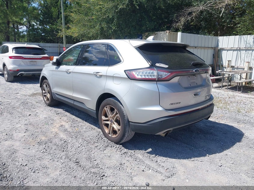 Vin: 2fmpk3k99hbb19838, lot: 46645874, ford edge titanium 20173