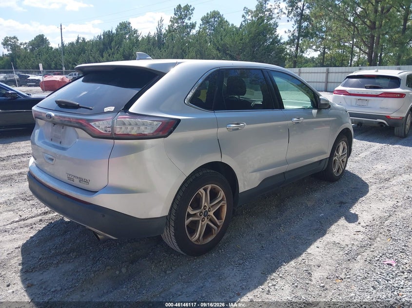 Vin: 2fmpk3k99hbb19838, lot: 46645874, ford edge titanium 20174
