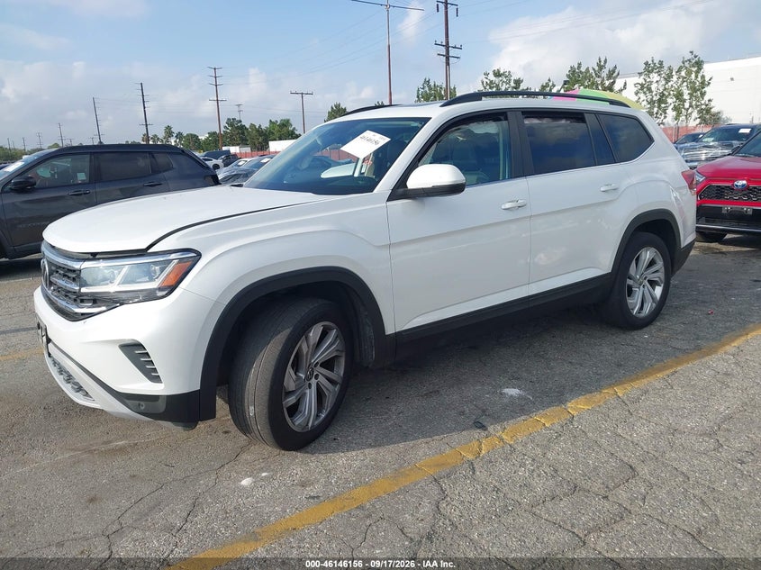 Vin: 1v2jp2ca8mc587521, lot: 46645913, volkswagen atlas 2.0t se w/technology 20212