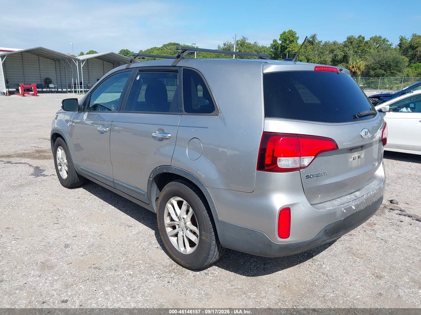 Vin: 5xykt3a60eg425563, lot: 46645915, kia sorento lx 20143