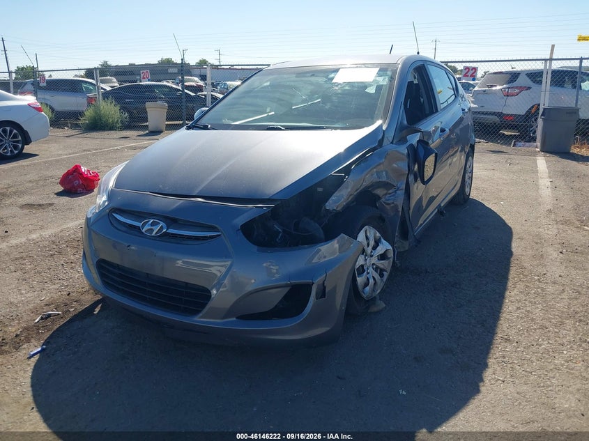 Vin: kmhct5ae1hu319242, lot: 46645979, hyundai accent se 20172