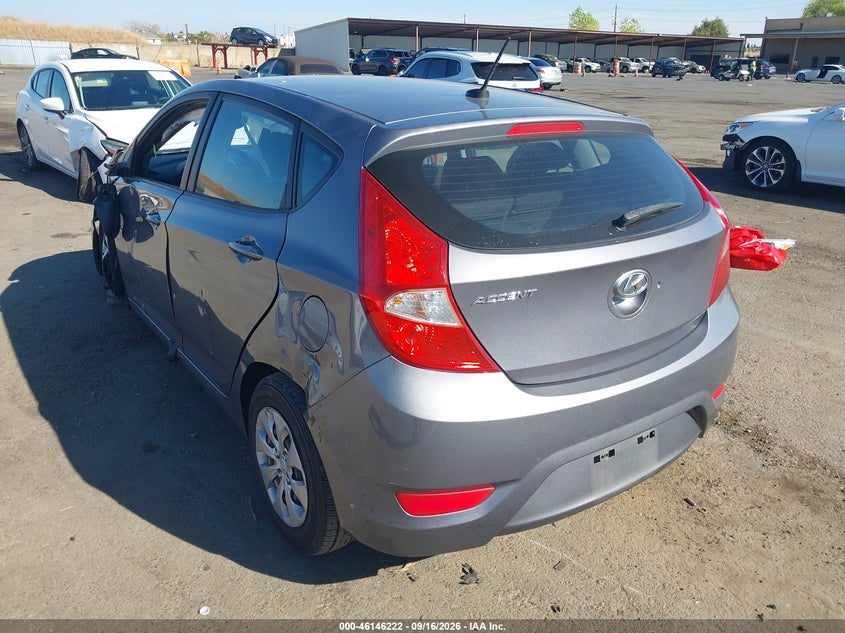 Vin: kmhct5ae1hu319242, lot: 46645979, hyundai accent se 20173