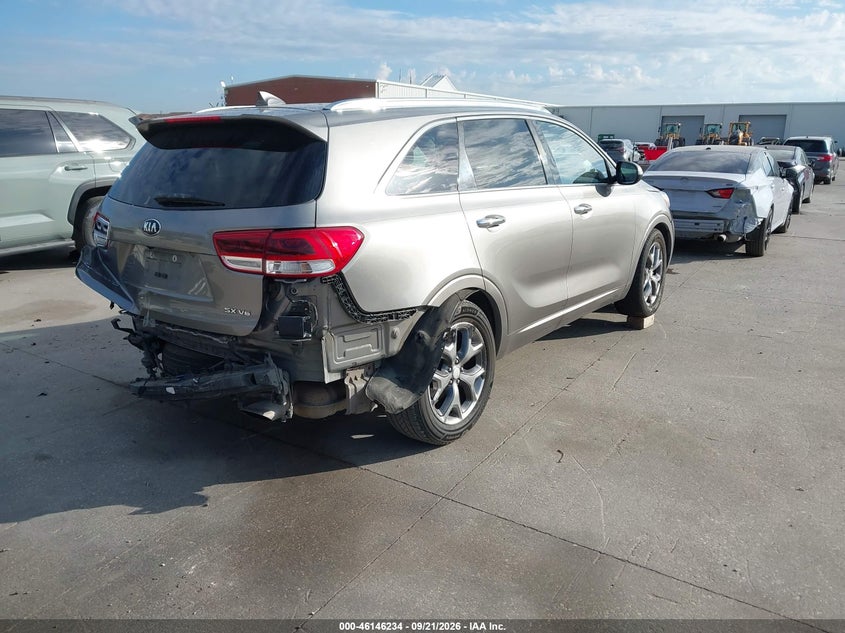 Vin: 5xypk4a52hg224208, lot: 46645991, kia sorento 3.3l sx 20174
