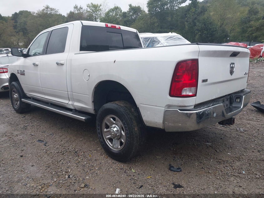 Vin: 3c6ur5dl2hg652528, lot: 46645997, ram 2500 slt  4x4 6'4 box 20173