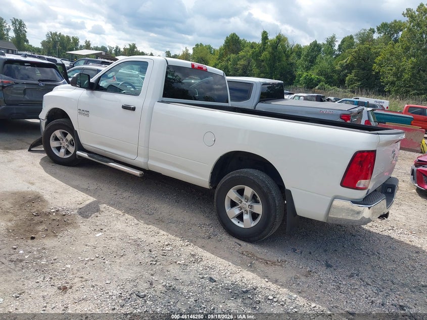 Vin: 3c6jr7dg1eg187690, lot: 46646007, ram 1500 tradesman 20143