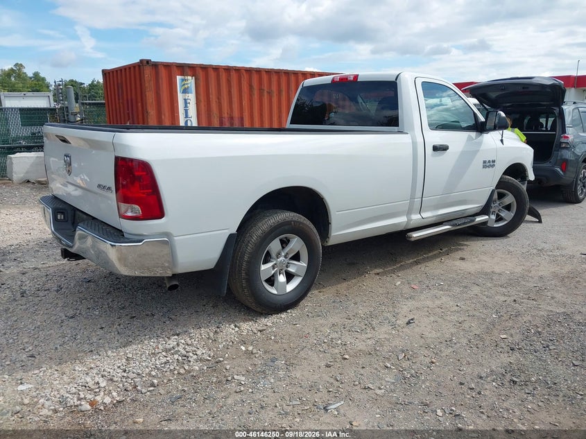 Vin: 3c6jr7dg1eg187690, lot: 46646007, ram 1500 tradesman 20144