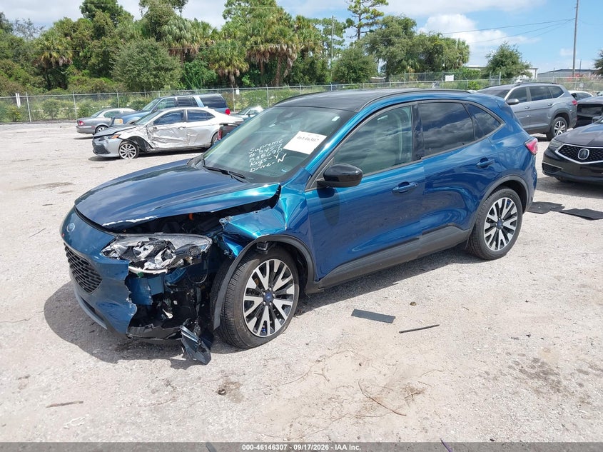 Vin: 1fmcu0bz7lub38690, lot: 46646064, ford escape se sport hybrid 20202