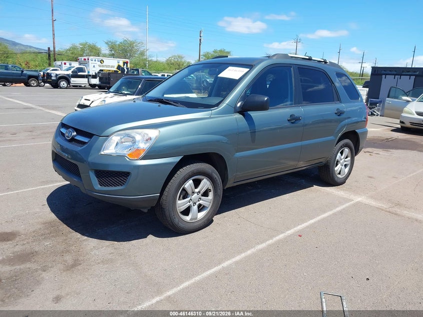 2009 Kia Sportage Lx, Обычный износ, IAAI, VIN KNDJF724497562029 — фото 2