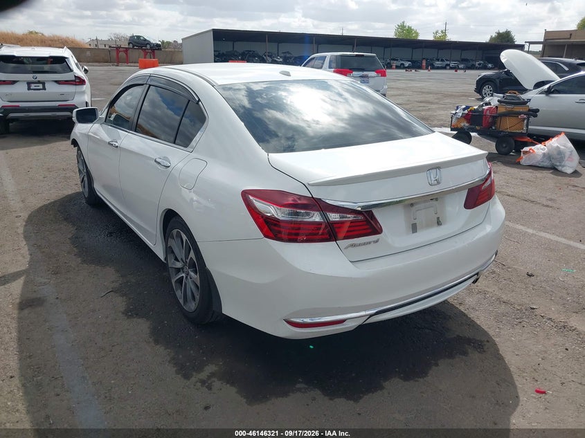 Vin: 1hgcr2f73ga075865, lot: 46646078, honda accord ex 20163