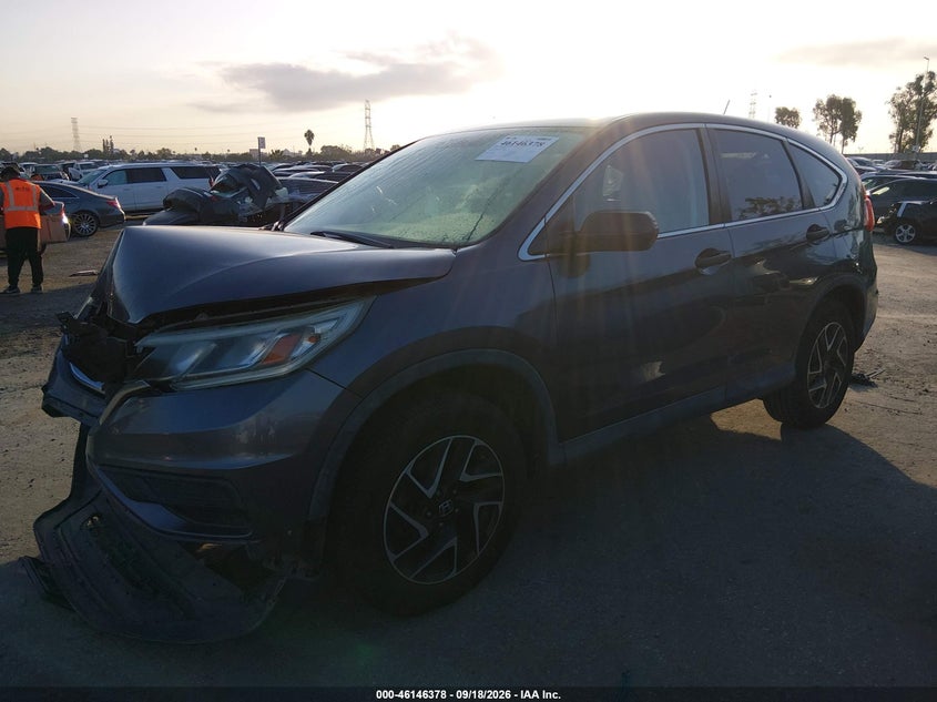 Vin: 2hkrm3h45gh537092, lot: 46646135, honda cr-v se 20162