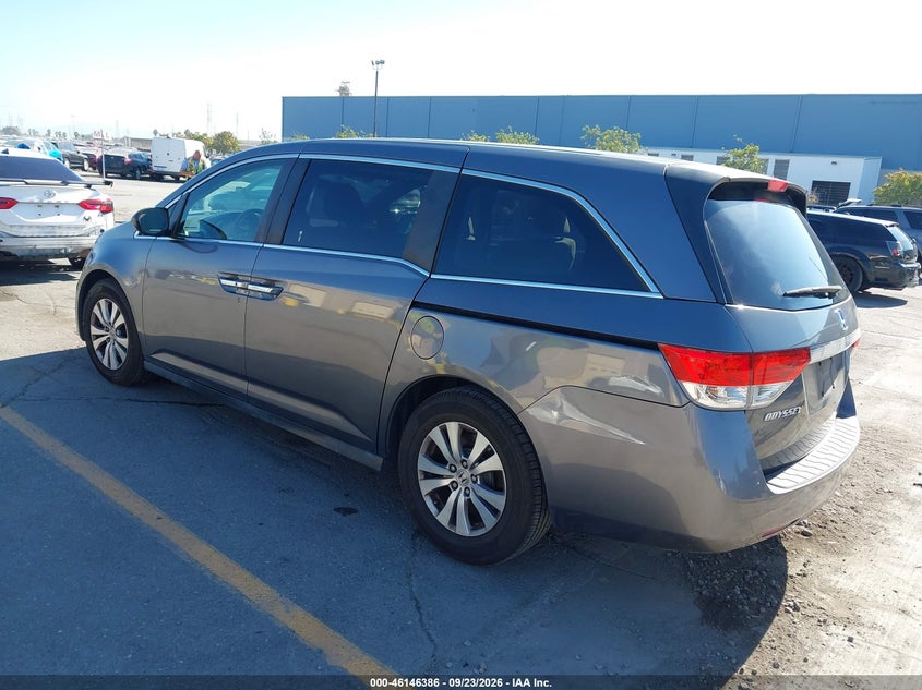 Vin: 5fnrl5h45eb015413, lot: 46646142, honda odyssey ex 20143