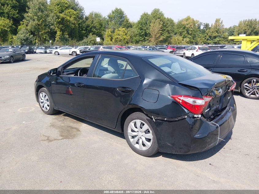 Vin: 2t1burhe1gc674028, lot: 46646162, toyota corolla le 20163