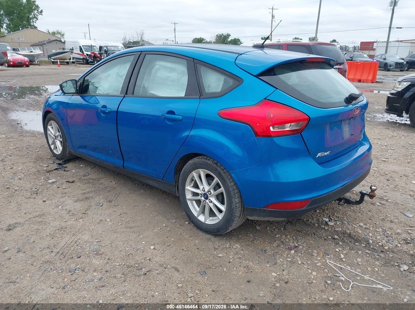 Vin: 1fadp3k21gl253968, lot: 46646221, ford focus se 20163