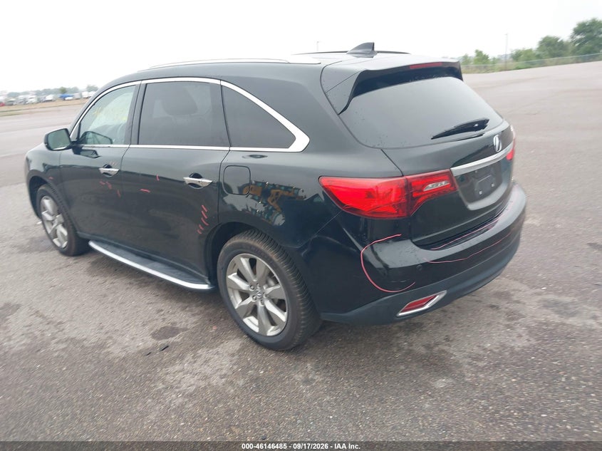 Vin: 5fryd4h84fb001041, lot: 46646242, acura mdx advance pkg w/entertainment pkg 20153