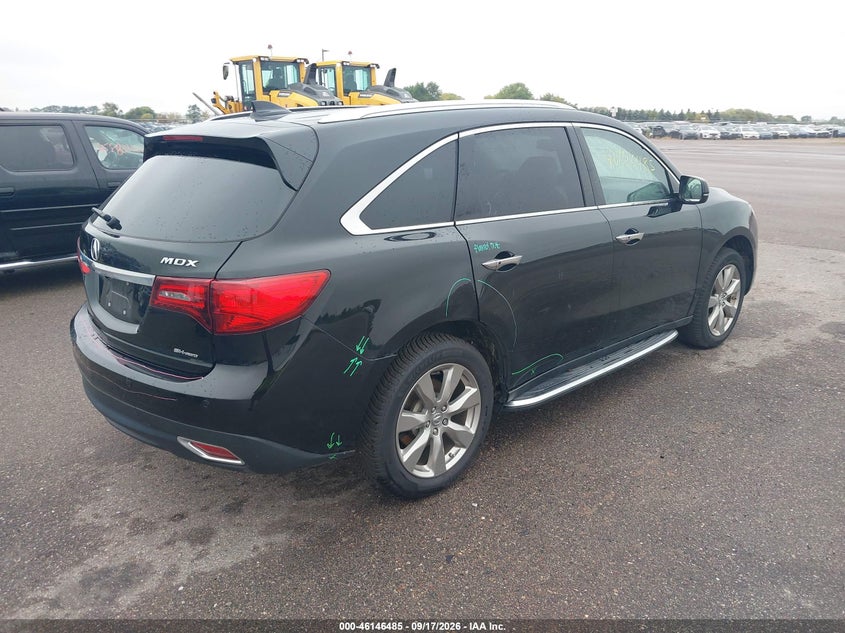 Vin: 5fryd4h84fb001041, lot: 46646242, acura mdx advance pkg w/entertainment pkg 20154