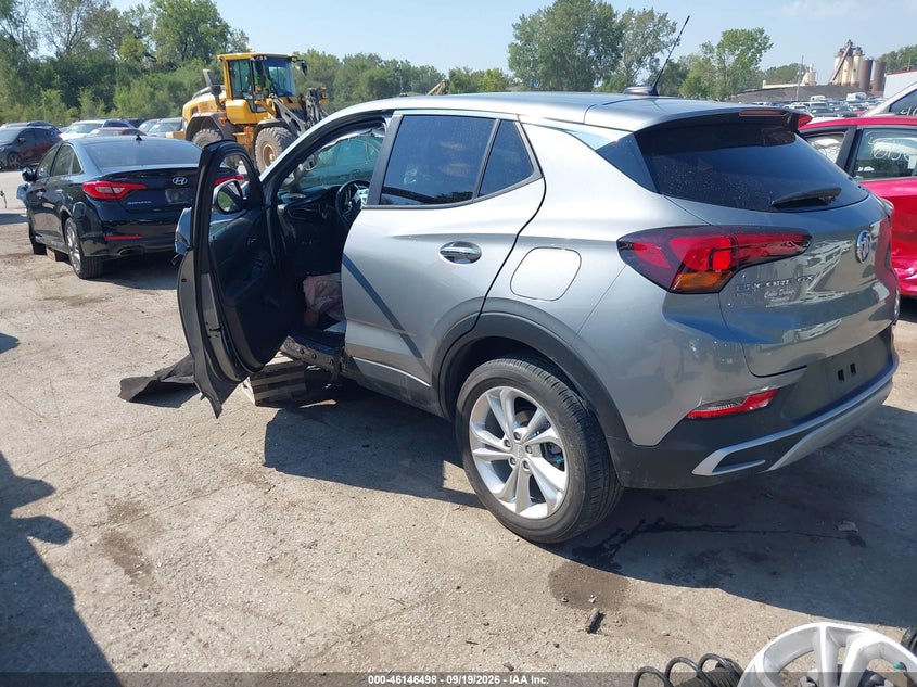 Vin: kl4mmcsl4pb119676, lot: 46646255, buick encore gx preferred awd 20233