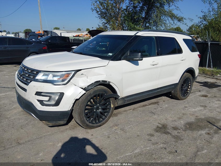Vin: 1fm5k8dh6gga57458, lot: 46646267, ford explorer xlt 20162