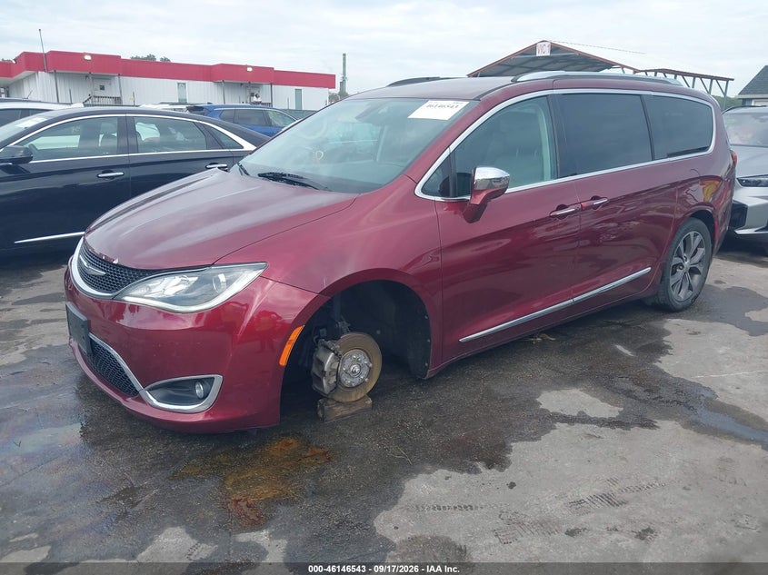 Vin: 2c4rc1gg3hr591577, lot: 46646300, chrysler pacifica limited 20172