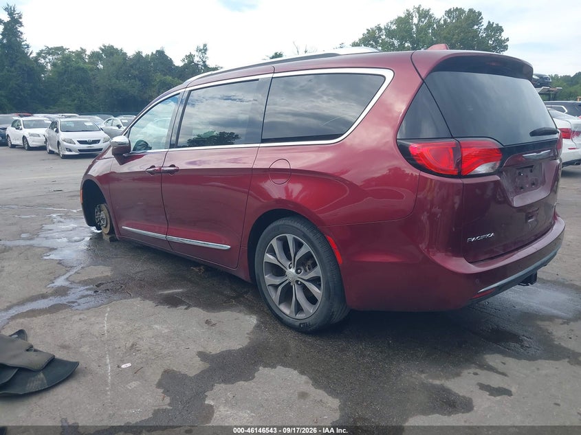 Vin: 2c4rc1gg3hr591577, lot: 46646300, chrysler pacifica limited 20173