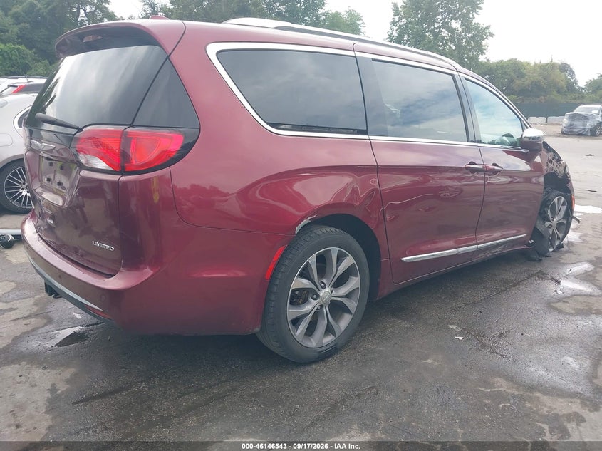 Vin: 2c4rc1gg3hr591577, lot: 46646300, chrysler pacifica limited 20174