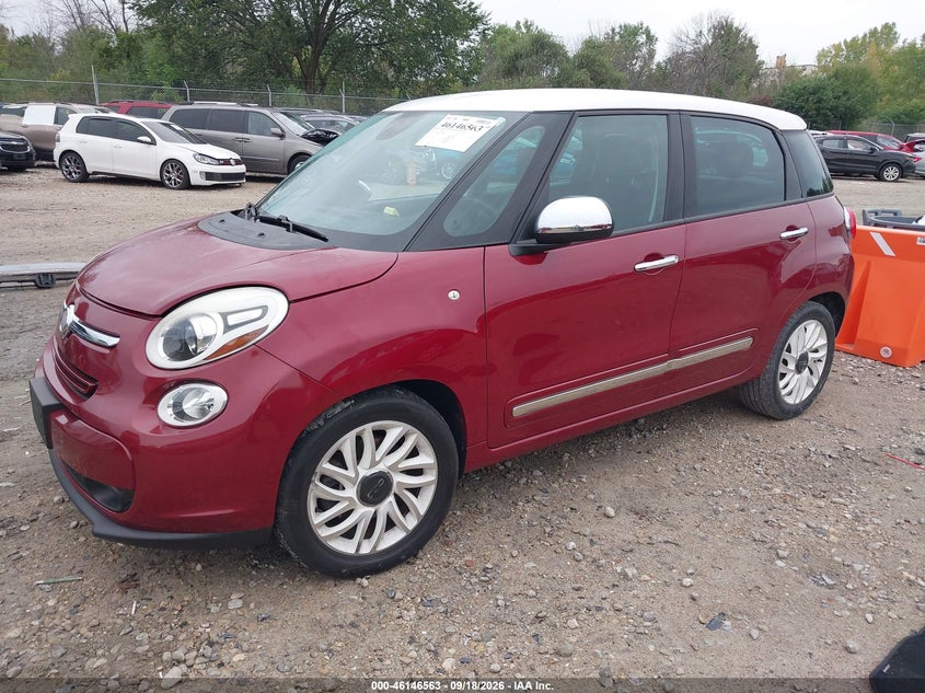 Vin: zfbcfachxfz032884, lot: 46646320, fiat 500l lounge 20152