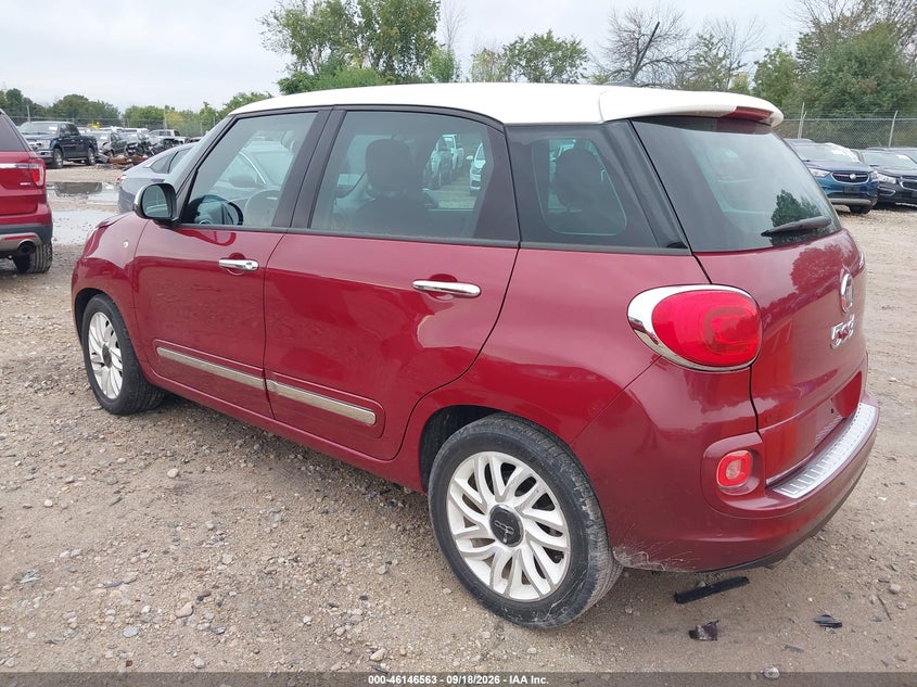 Vin: zfbcfachxfz032884, lot: 46646320, fiat 500l lounge 20153