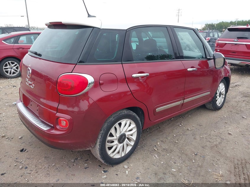 Vin: zfbcfachxfz032884, lot: 46646320, fiat 500l lounge 20154