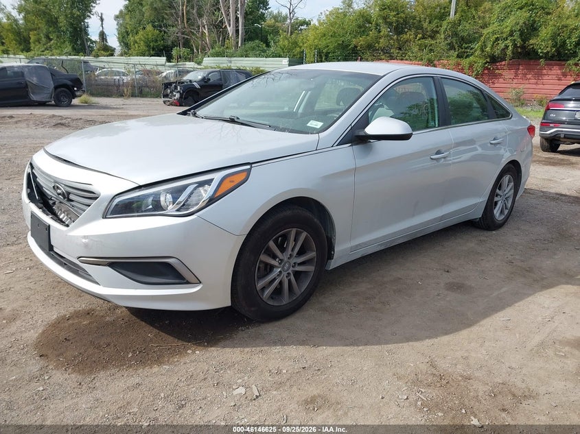 Vin: 5npe24af2hh552785, lot: 46646382, hyundai sonata se 20172