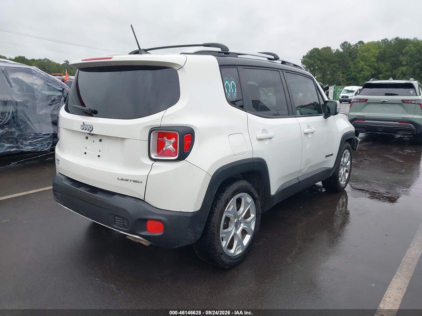 Vin: zaccjadb6hpf21807, lot: 46646385, jeep renegade limited fwd 20174