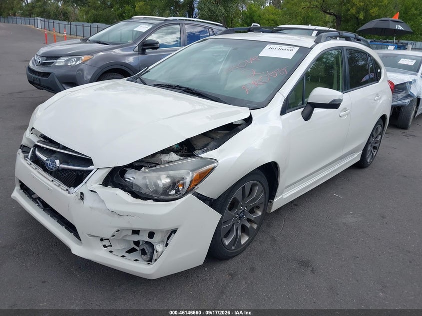 Vin: jf1gpap64gh284177, lot: 46646417, subaru impreza 2.0i sport premium 20162