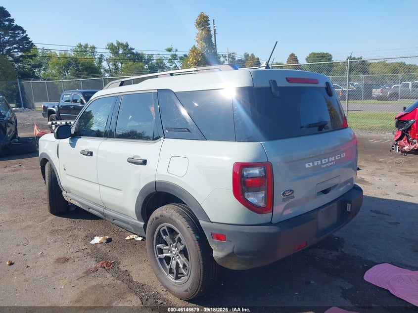 Vin: 3fmcr9b65rrf47685, lot: 46646436, ford bronco sport big bend 20243