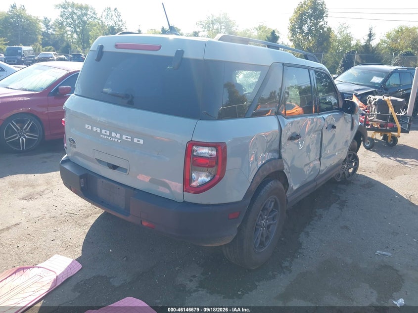 Vin: 3fmcr9b65rrf47685, lot: 46646436, ford bronco sport big bend 20244