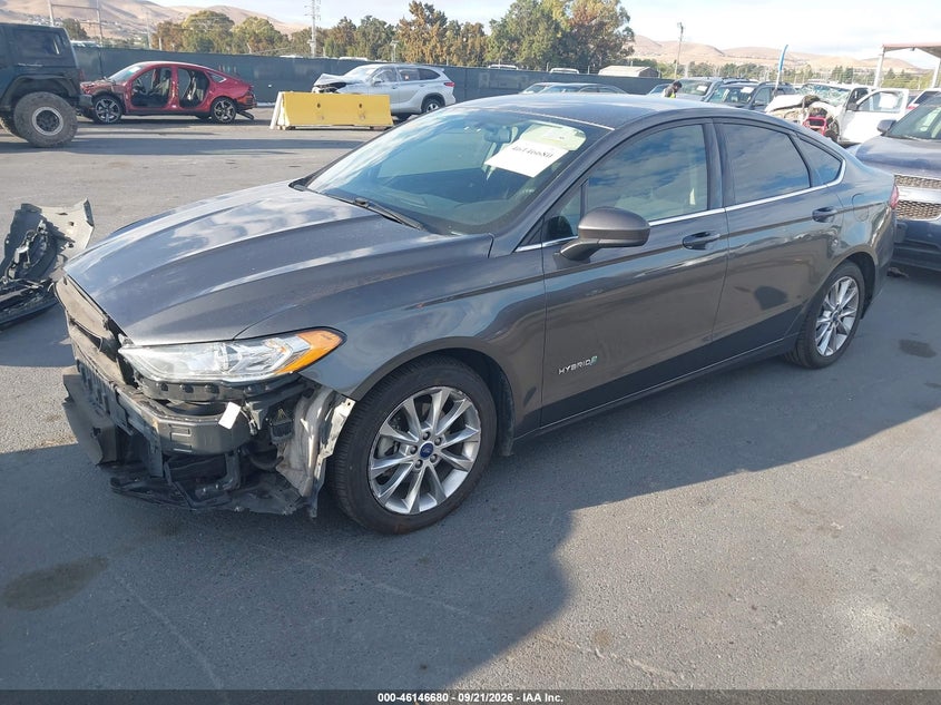 Vin: 3fa6p0lu4hr400066, lot: 46646438, ford fusion hybrid se 20172