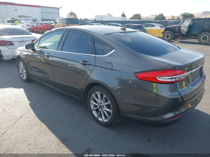 Vin: 3fa6p0lu4hr400066, lot: 46646438, ford fusion hybrid se 20173